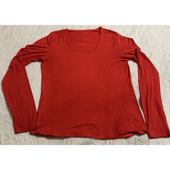 ATHLETA Chi Top Shirt Women’s LARGE Long Sleeve Stretch Yoga Performance *READ - Picture 1 of 9